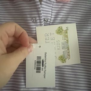 Trotter street kids ballerina ruffle romper